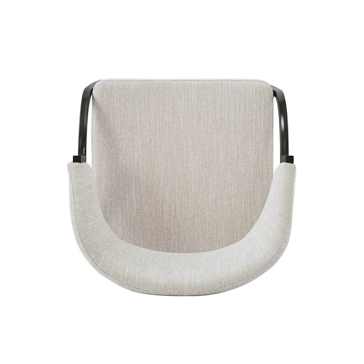 Contemporary Upholstered Dining Chairs With Metal Legs (Set of 2)