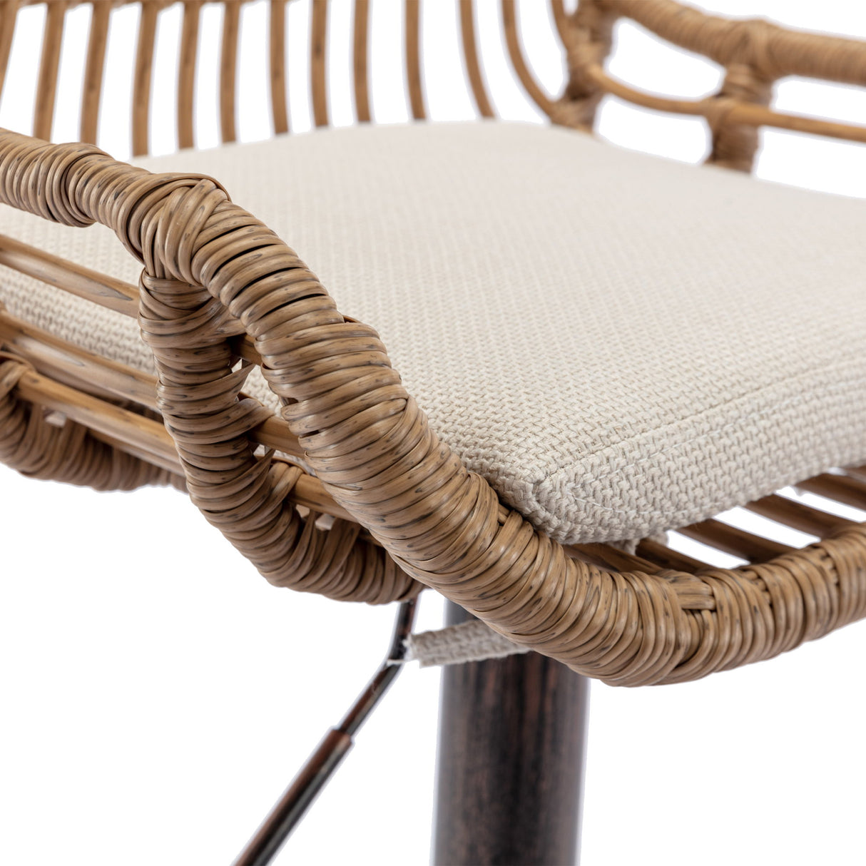 Modern Swivel Bar Stools Adjustable Counter Chairs With Footrest (Set of 2)