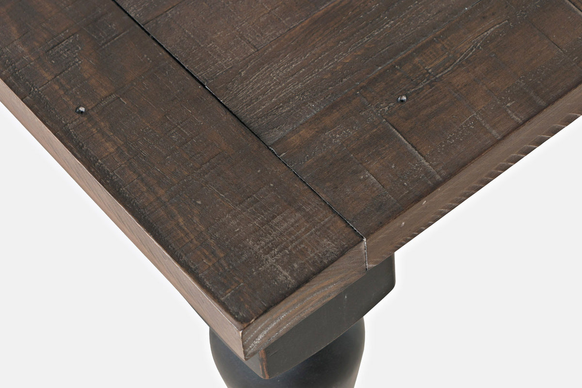 Madison County - Extension Dining Table - Vintage Black / Dark Brown