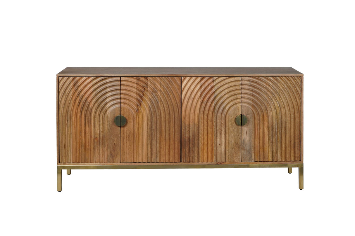 Asher - 4 Door Accent Cabinet - Natural