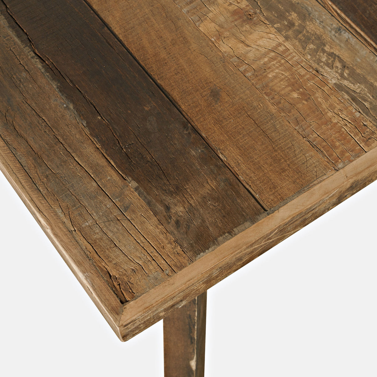Reclamation - Square Dining Table - Rustic Unfinished Brown
