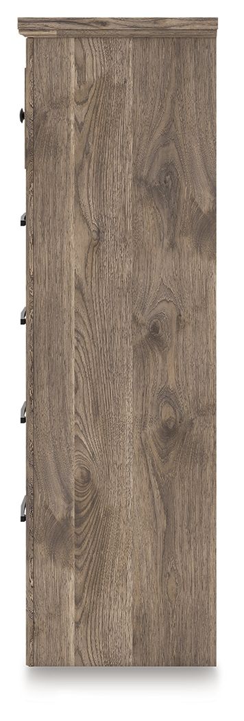 Rusticott - Five Drawer Chest - Brown