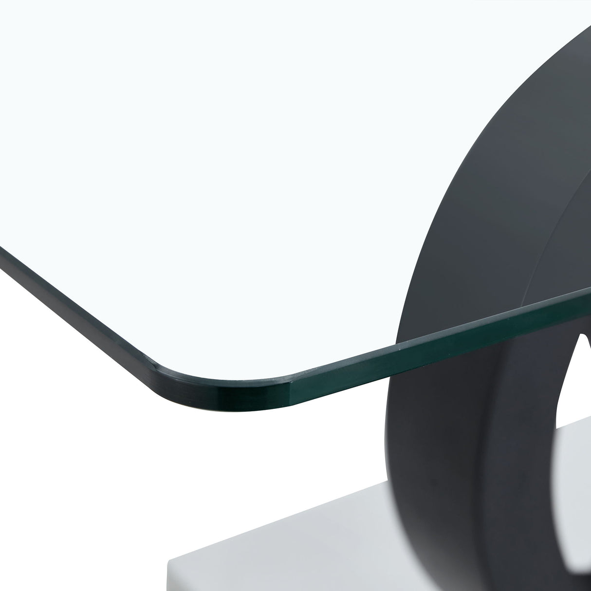 Contemporary Style Glass Top Coffee Table