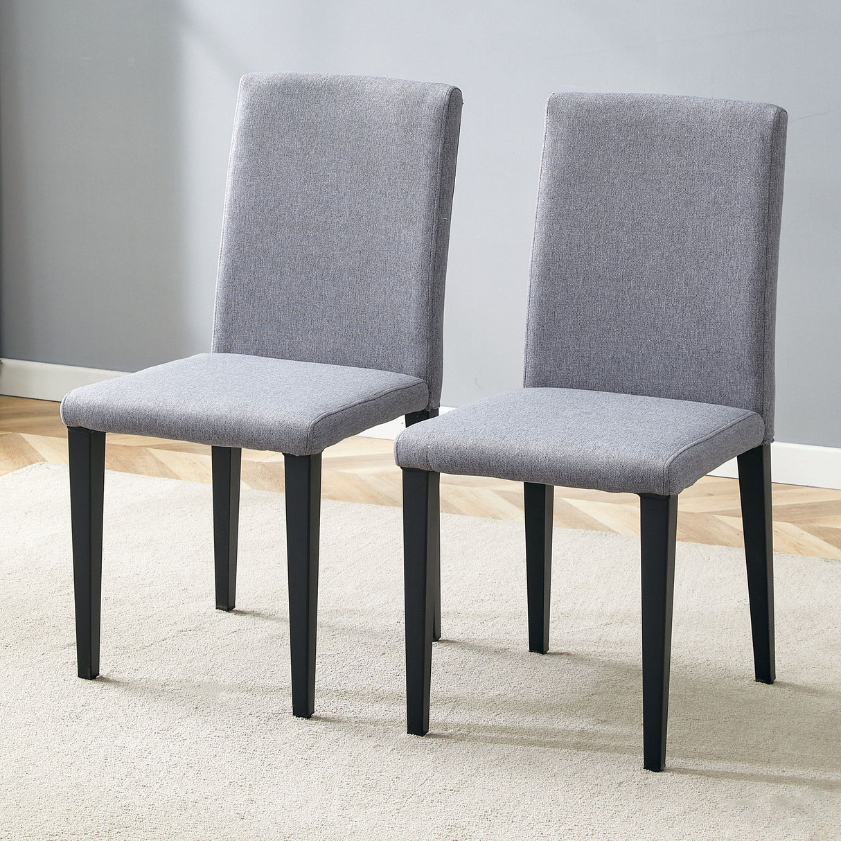 Versatile Dining Chairs With Comfortable Design And Metal Legs