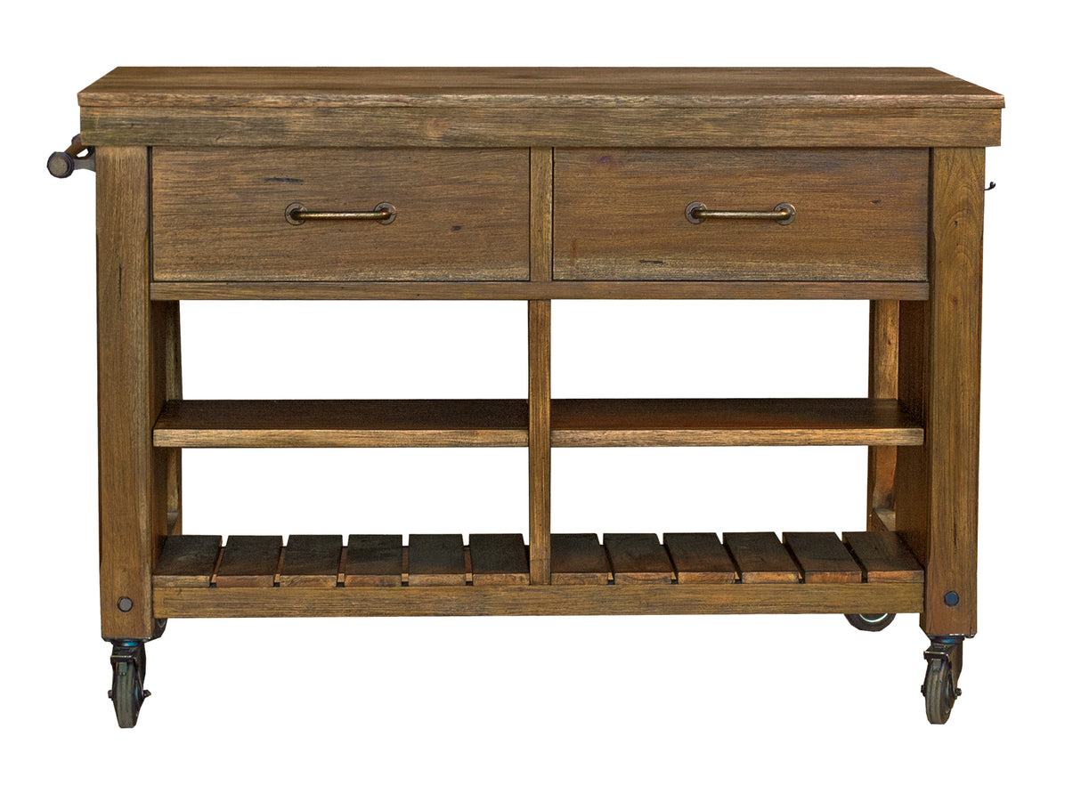 Anacortes Dining Kitchen Island With Wood Top