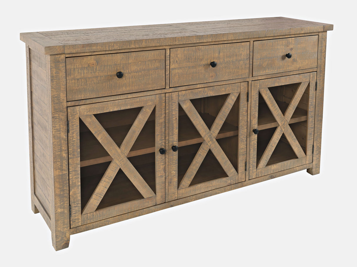 Carlyle Crossing - Server - Distressed Medium Brown