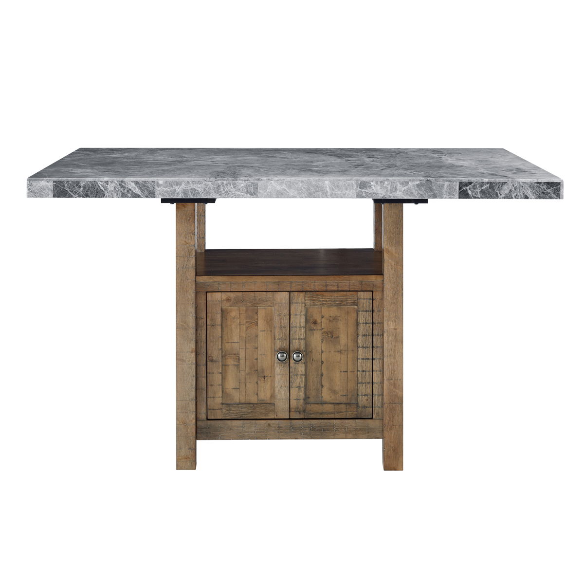 Grayson - Counter Dining Set - Distressed Wood Base