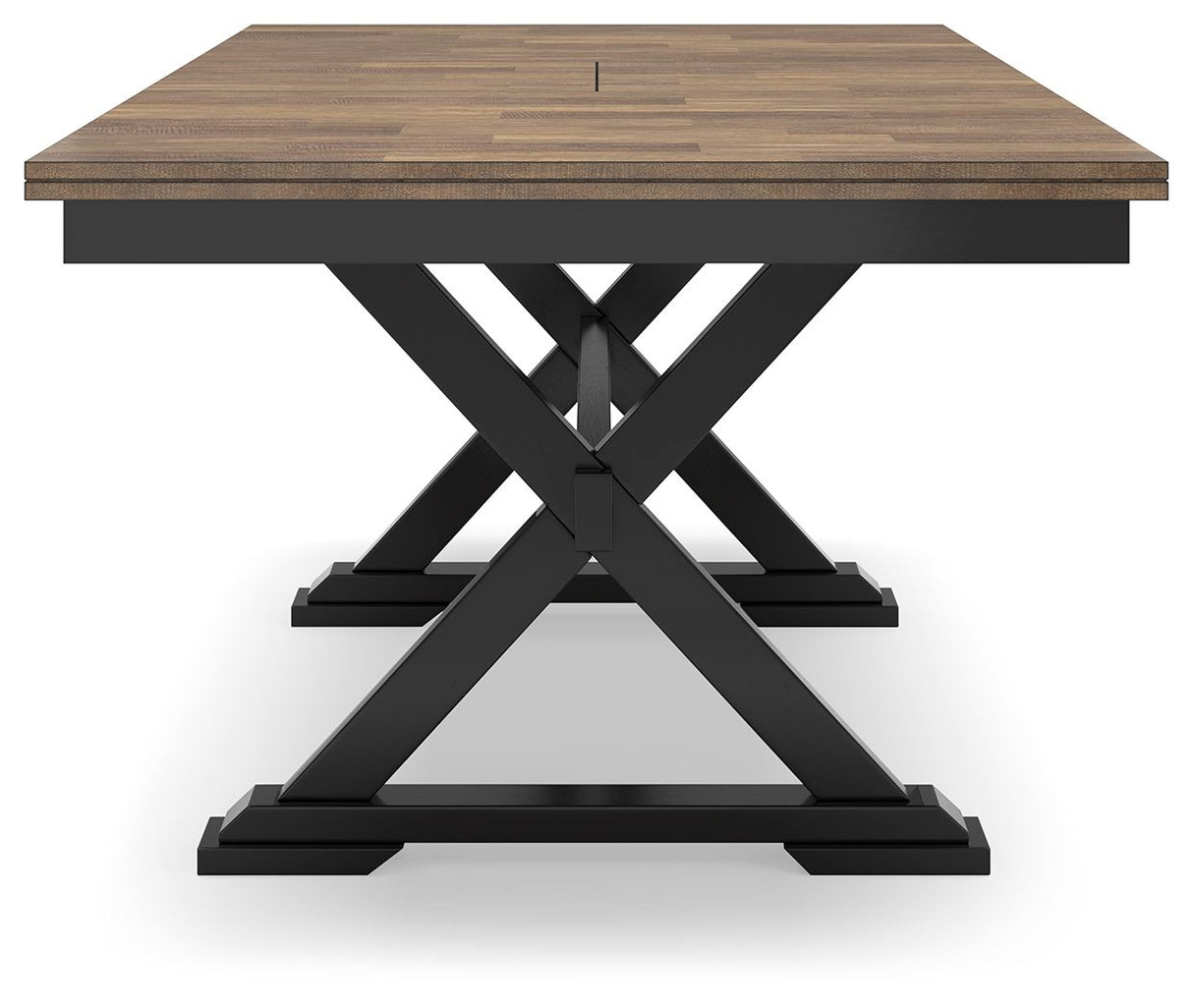 Wildenauer - Rectangular Dining Extension Table - Brown / Black