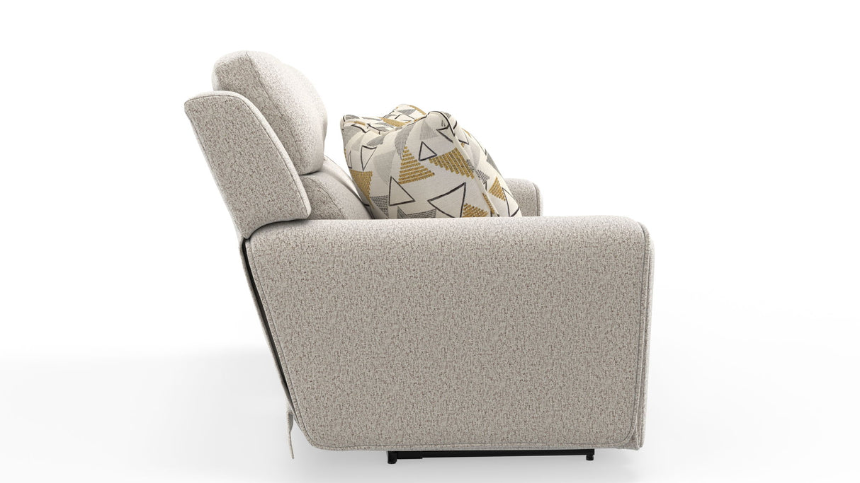 Micah - Power Headrest Power Deep Seat Reclining Console Loveseat - Oatmeal