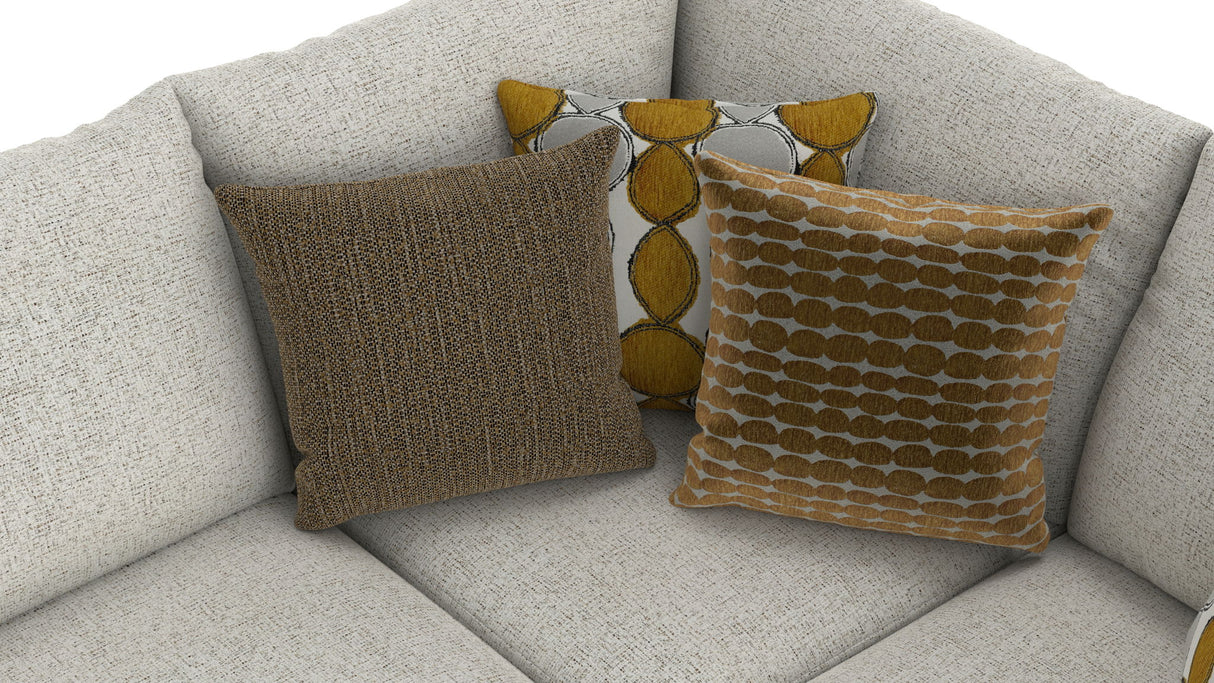 Tori - Sectional With Comfort Coil Seating And Accent Pillows Included