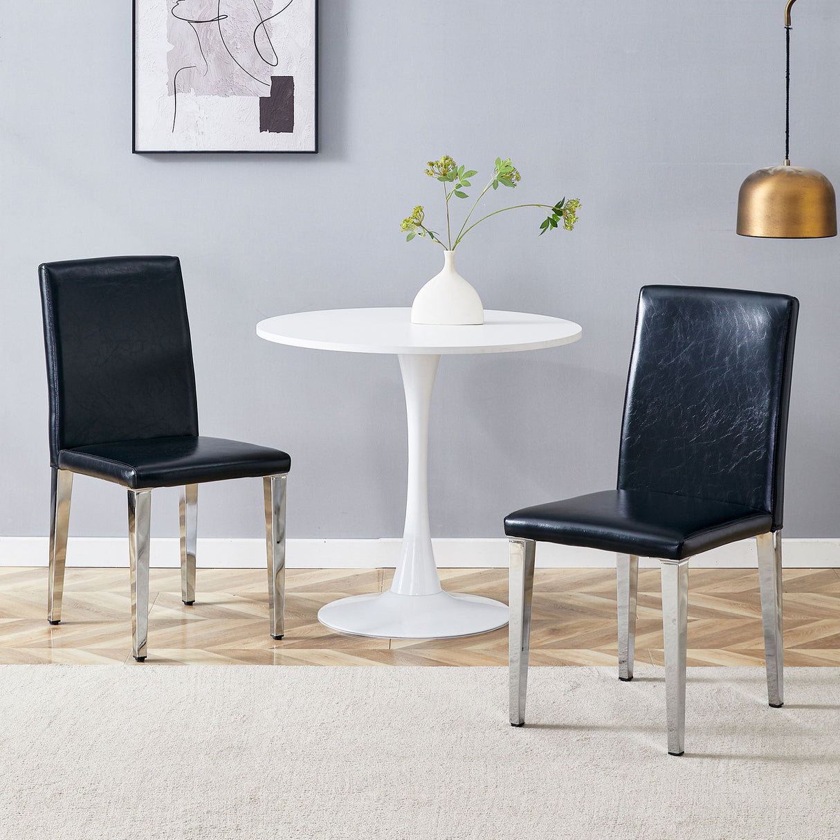Simple And Versatile Dining Chairs With Metal Legs