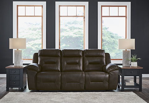 Heritage Reclining Sofa Leather