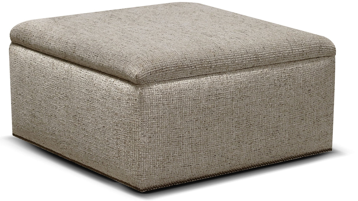 Hendrix - 7650/AL/N - Ottoman With Nails