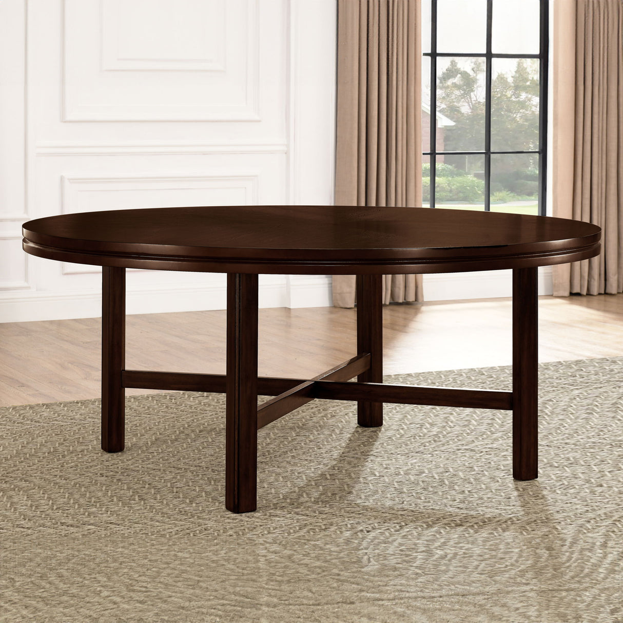 Hartford - Round Dining Table - Dark Brown