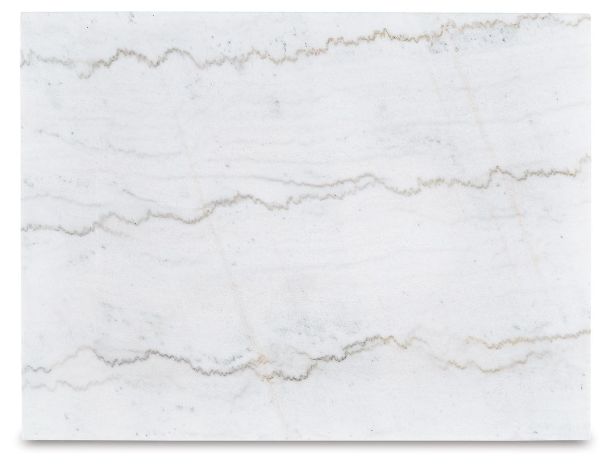 Loyaska - Rectangular Cocktail Table - Brown / Ivory