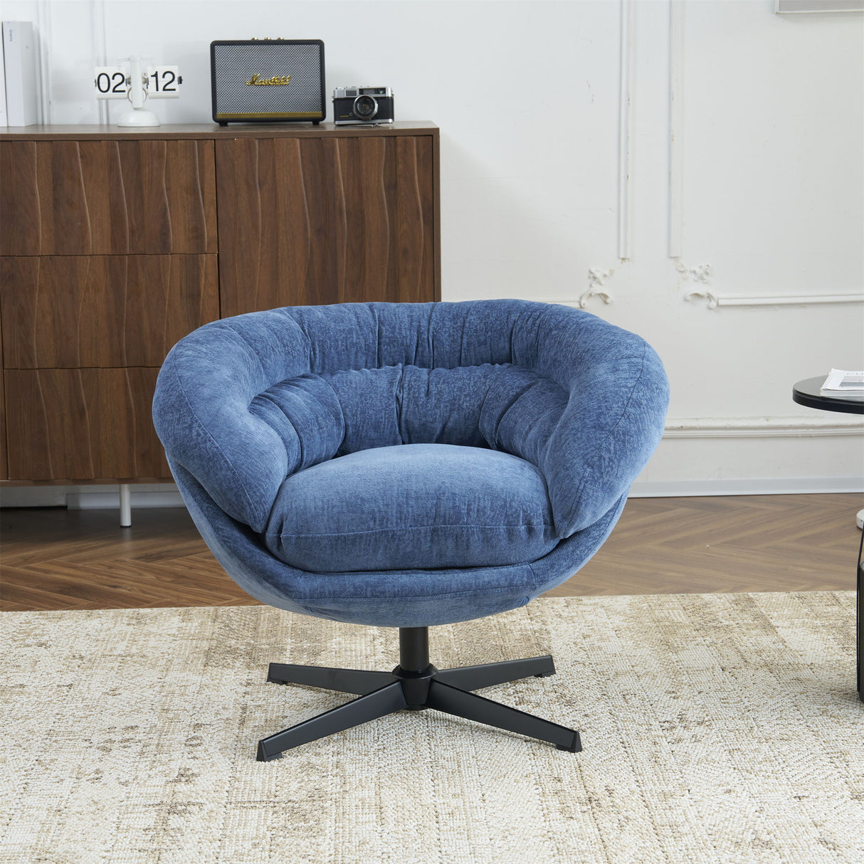 Modern Chenille Office Chair With 360 Degree Swivel