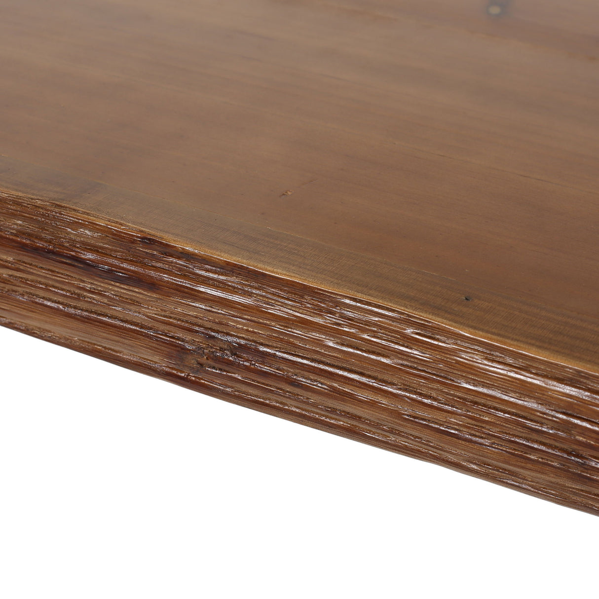 Modern Industrial Breakfast Bar Table, Metal Hairpin Legs & Wood Veneer Top - Natural