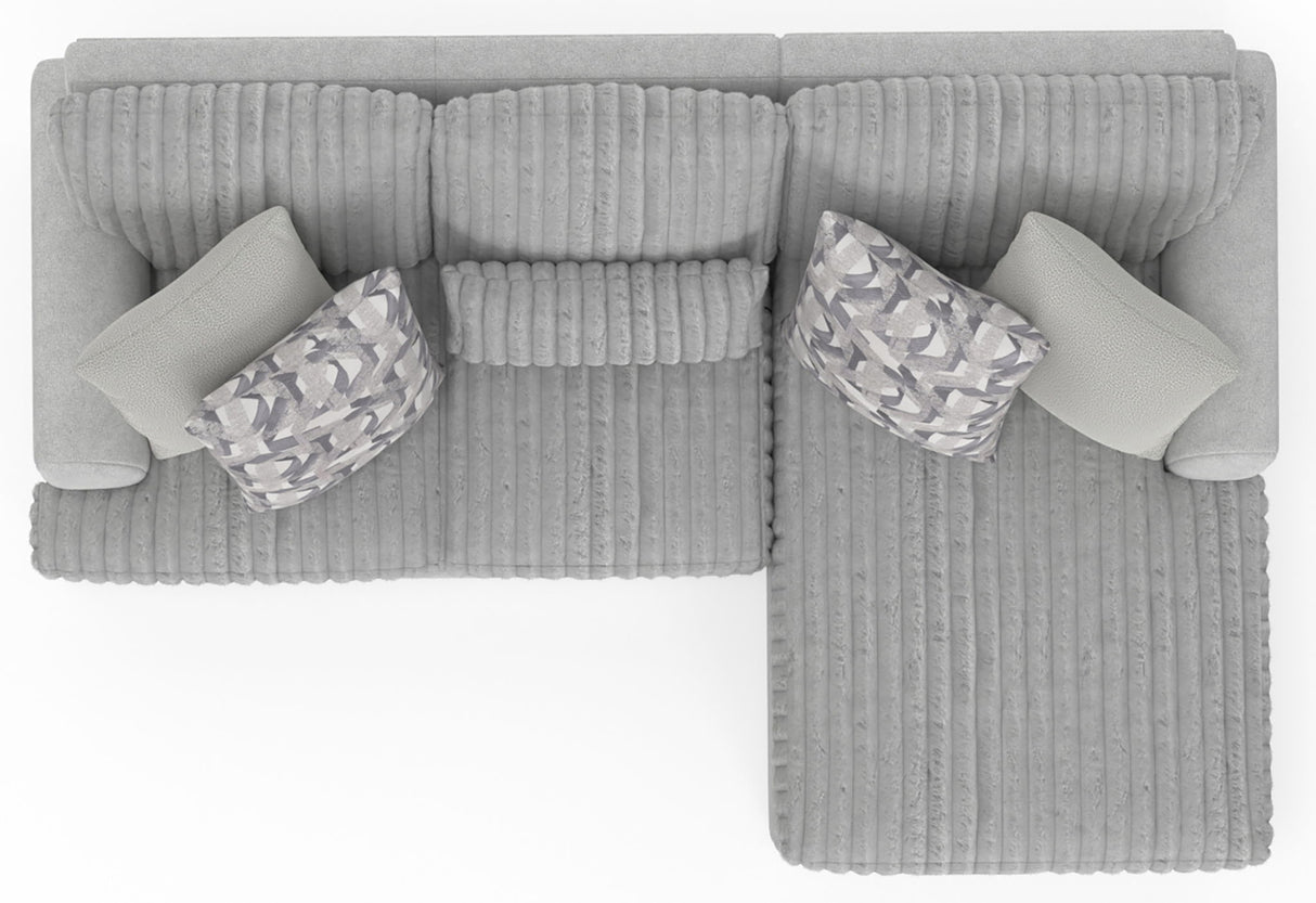 Titan - Sectional With Comfort Coil Seating And Accent Pillows Included