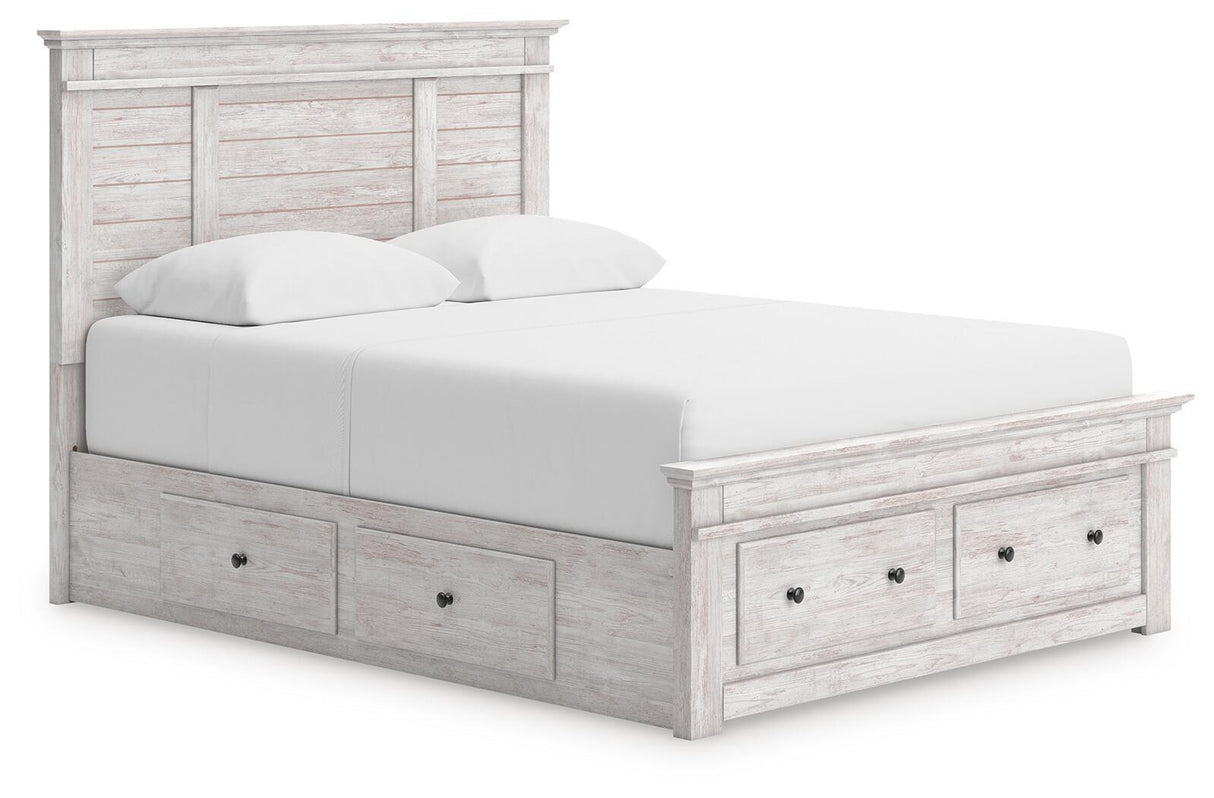 Makidern - Panel Storage Bed