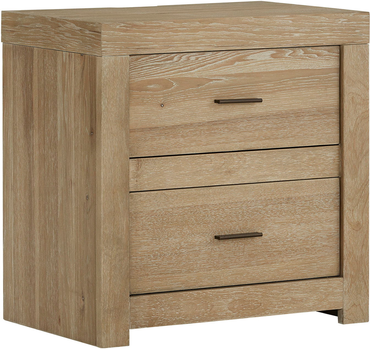 Modern Loft - 2 Drawer Nightstand w/ power