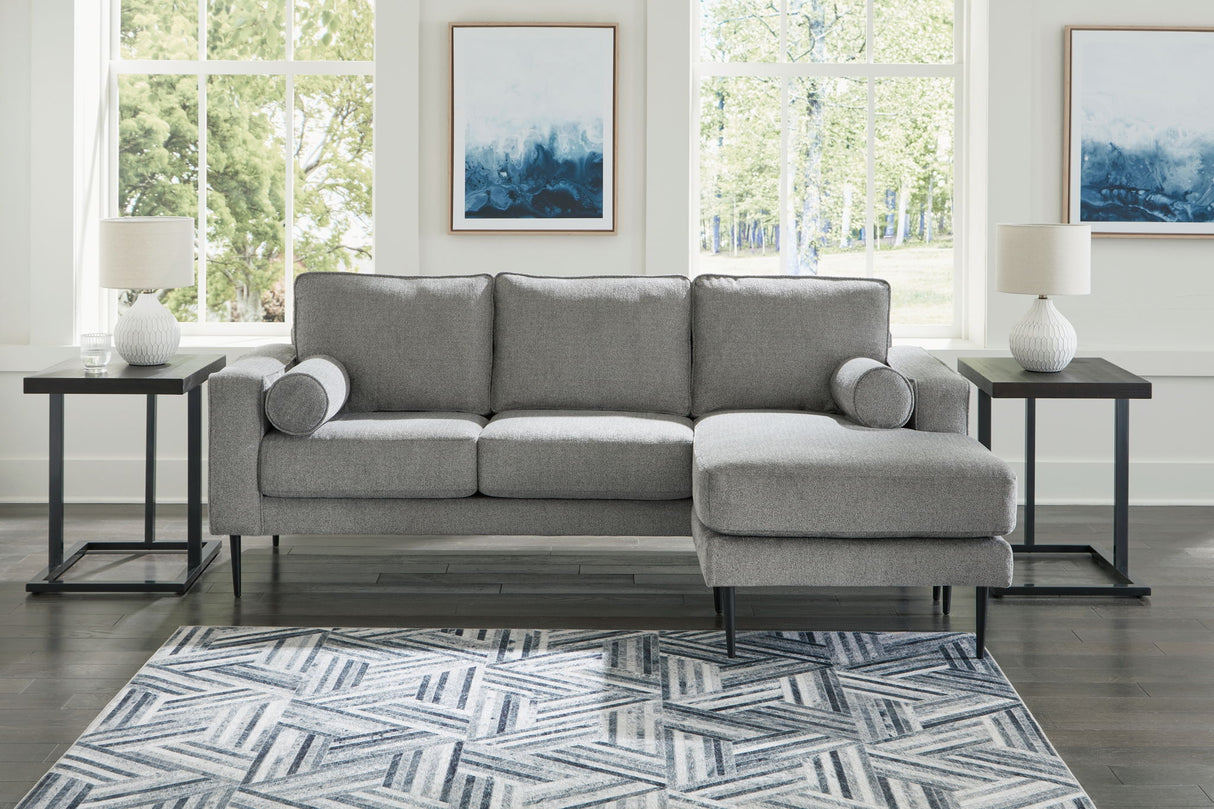 Hazela - 2 Pc. - Sofa Chaise, Loveseat - Charcoal