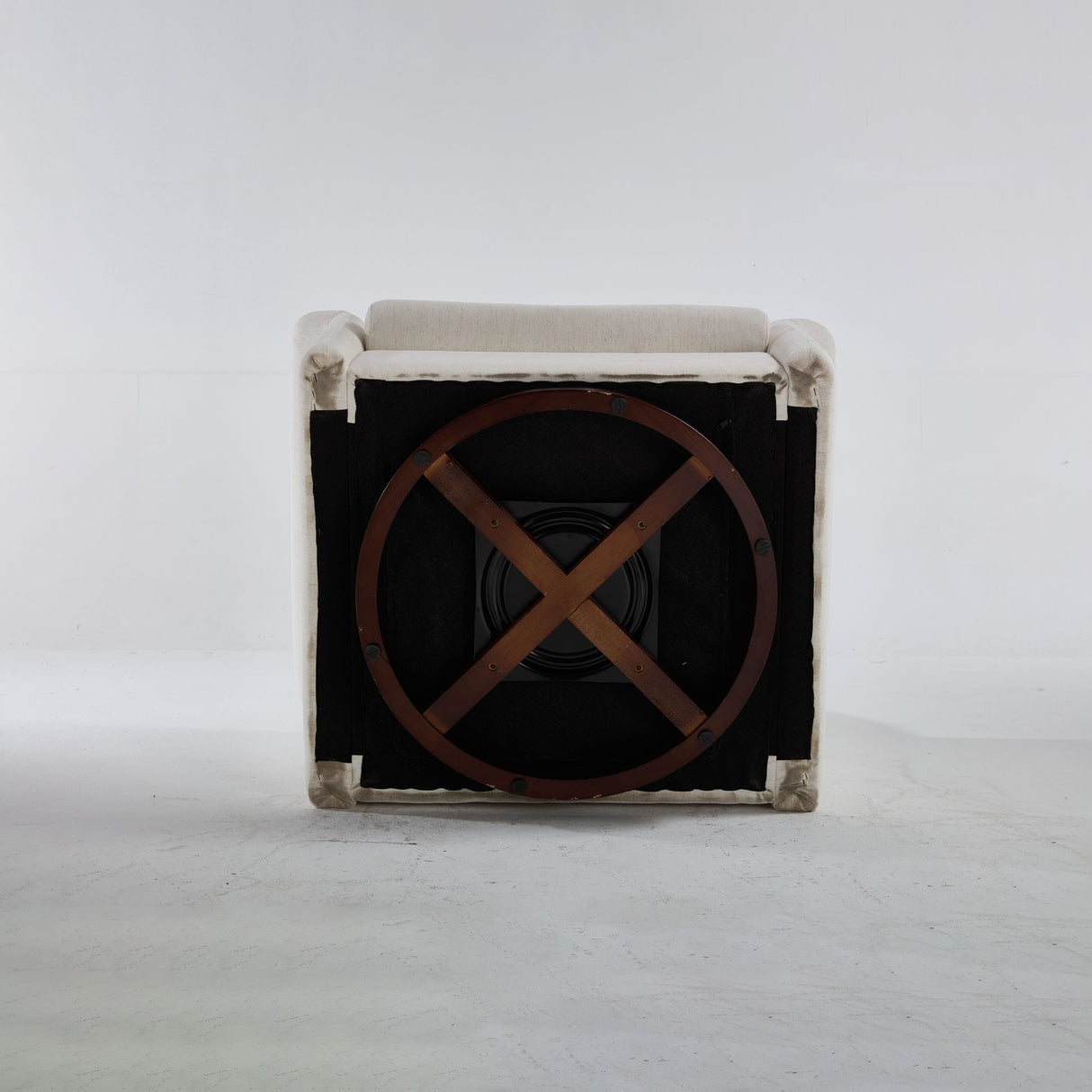 Modern Swivel Barrel Accent Chair With Base