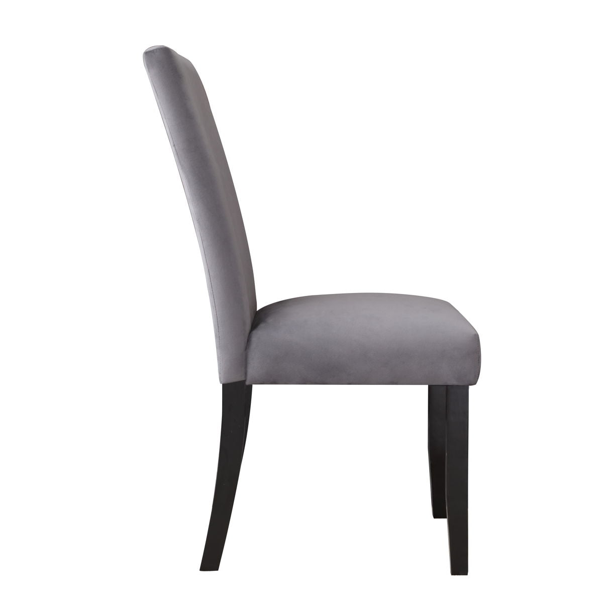 Napoli - Velvet Side Chair (Set of 2) - Gray