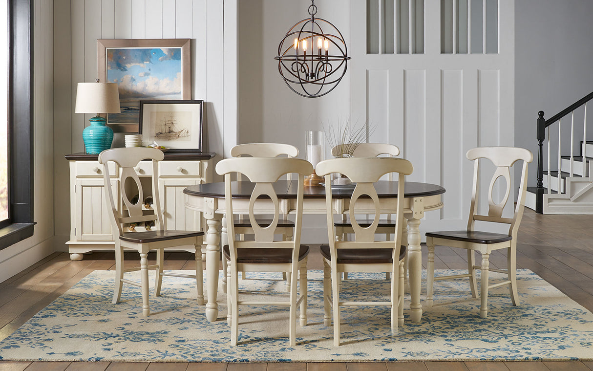British Isles Dining British Isles Leg Table With 2-12 Leaves