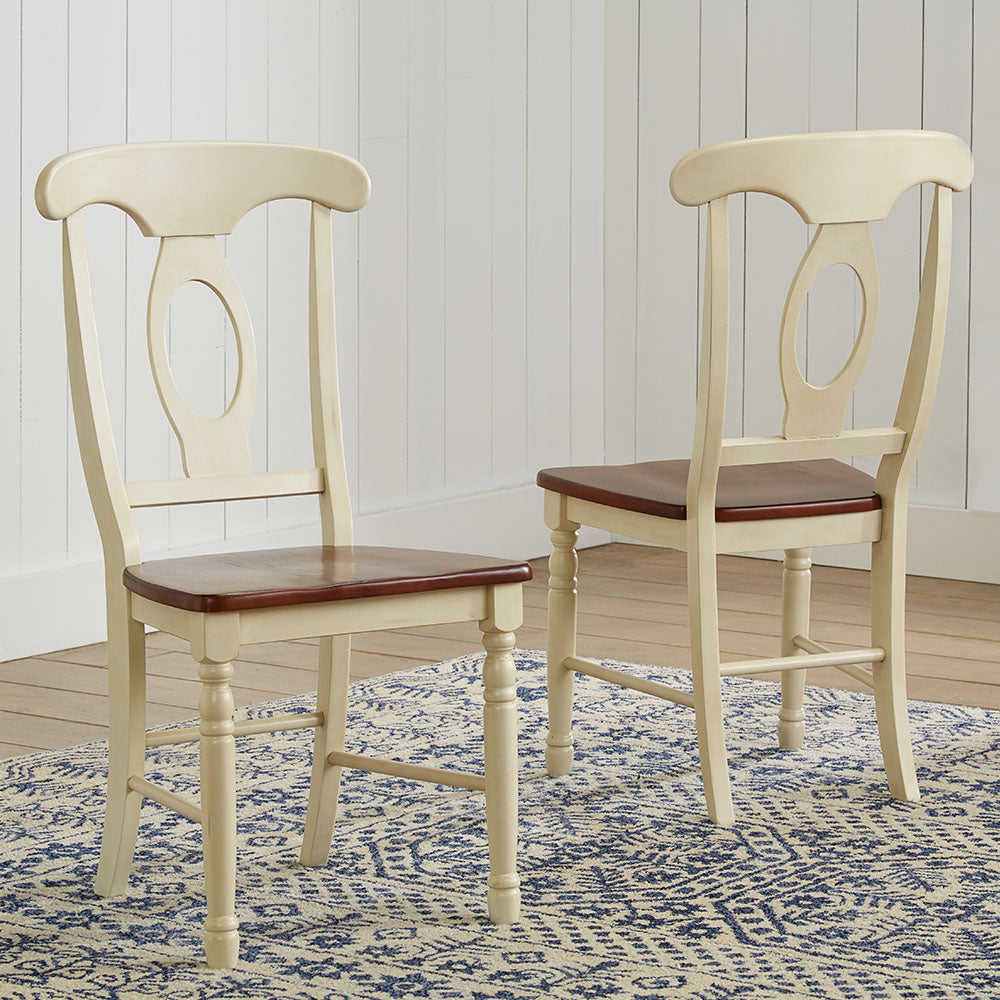 British Isles Dining Napoleon Sidechair With Wood Seat