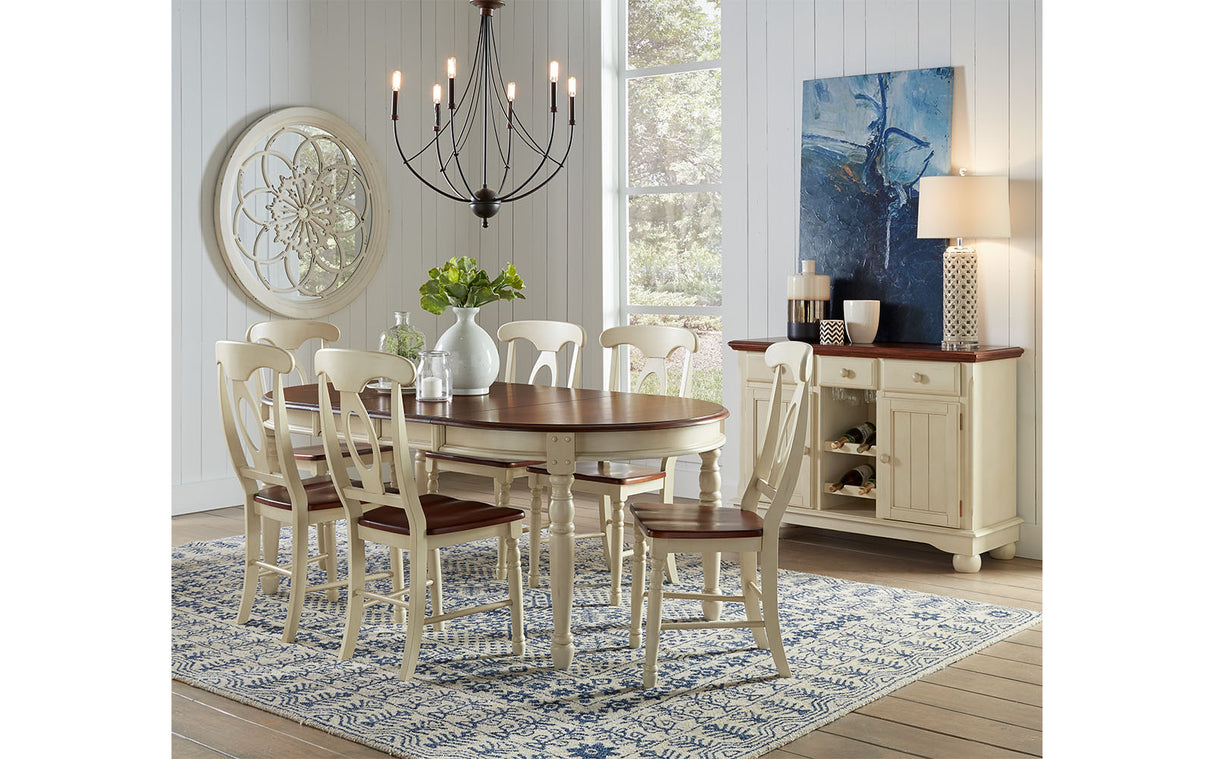 British Isles Dining Leg Table With 2-12 Leaves