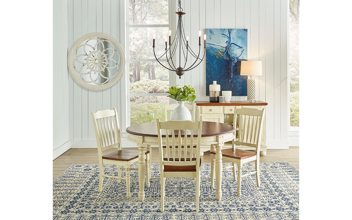 British Isles Dining Leg Table With 2-12 Leaves