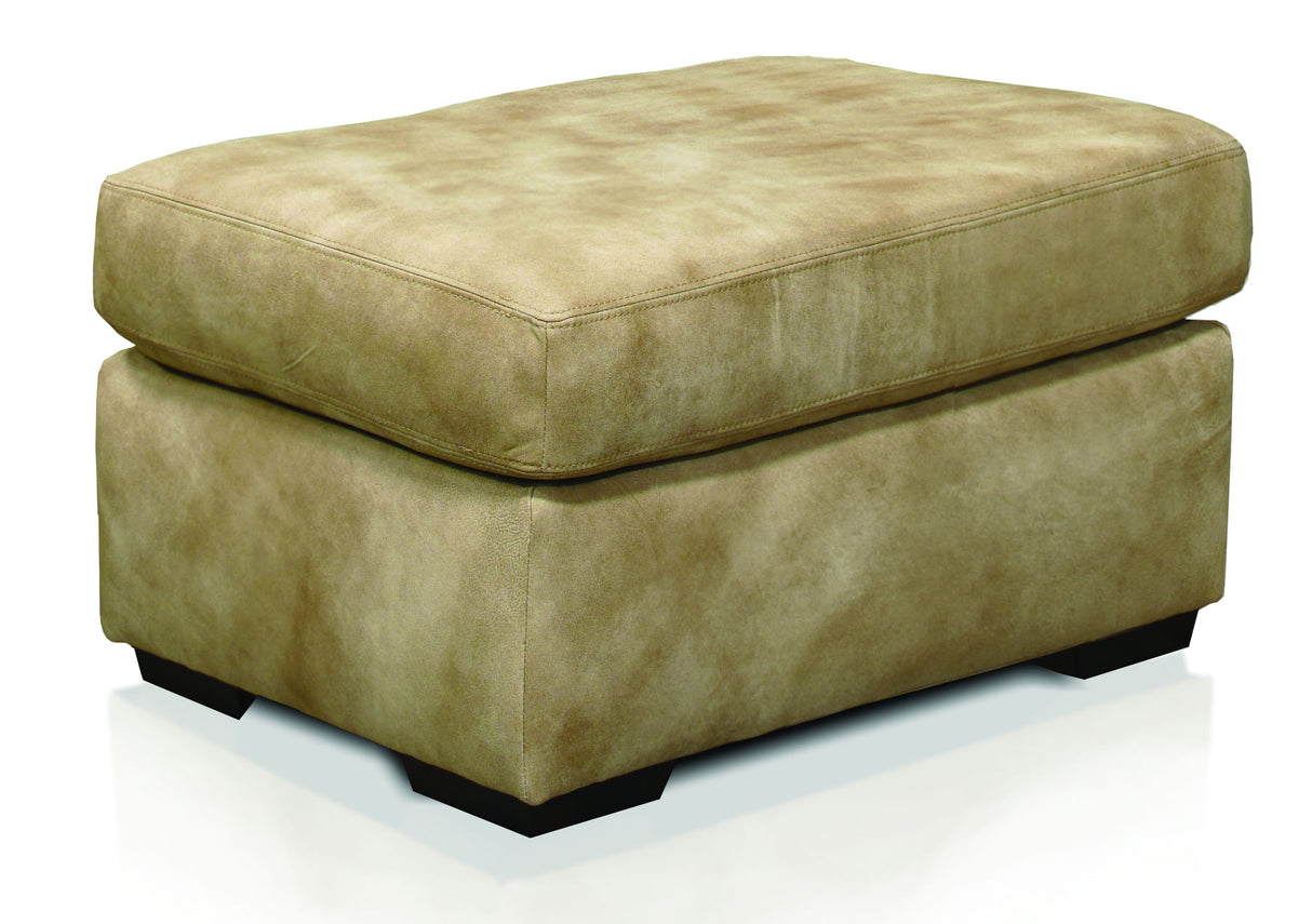 Drew - Leather Ottoman