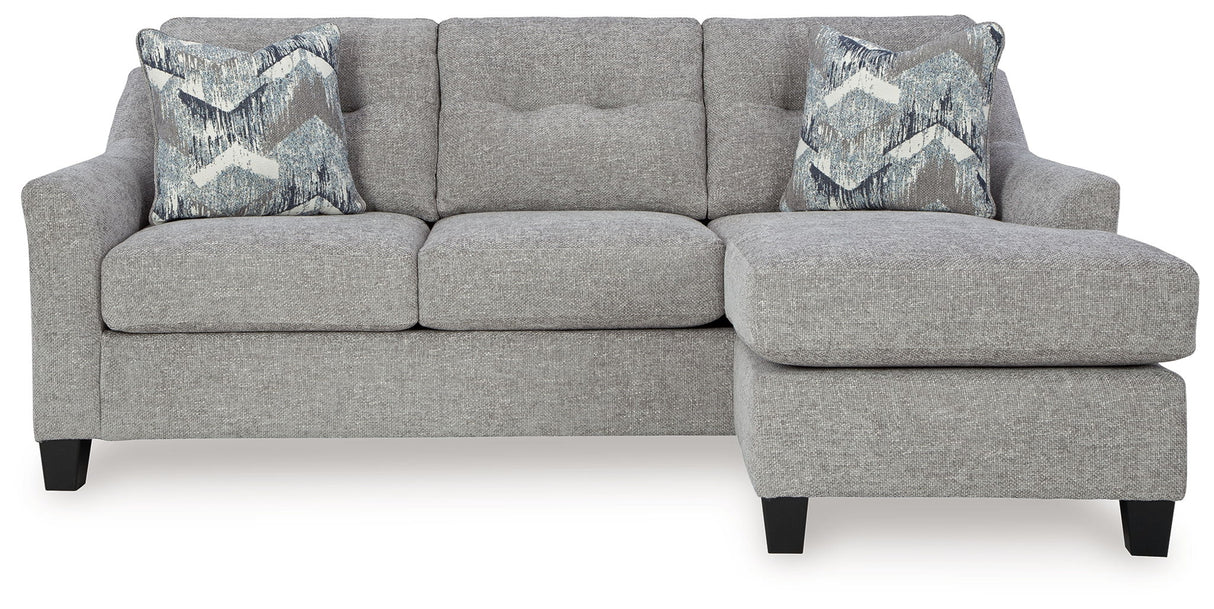Keenelynn - Sofa Chaise - Nickel