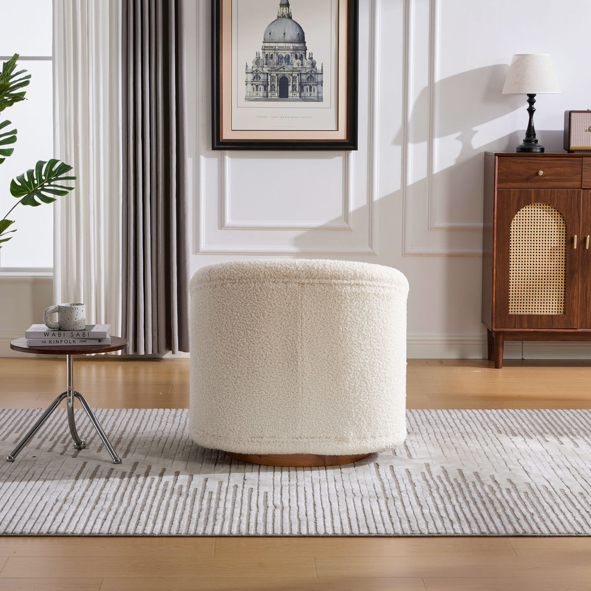 Swivel Accent Chair With 360 Degree Rotating