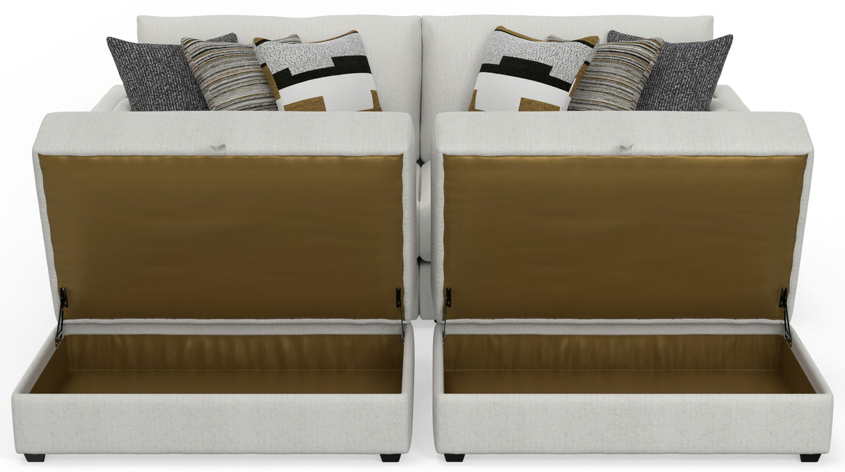 Trevor - Extra Deep Oversized Sofa With Included Storage Cocktail Ottoman