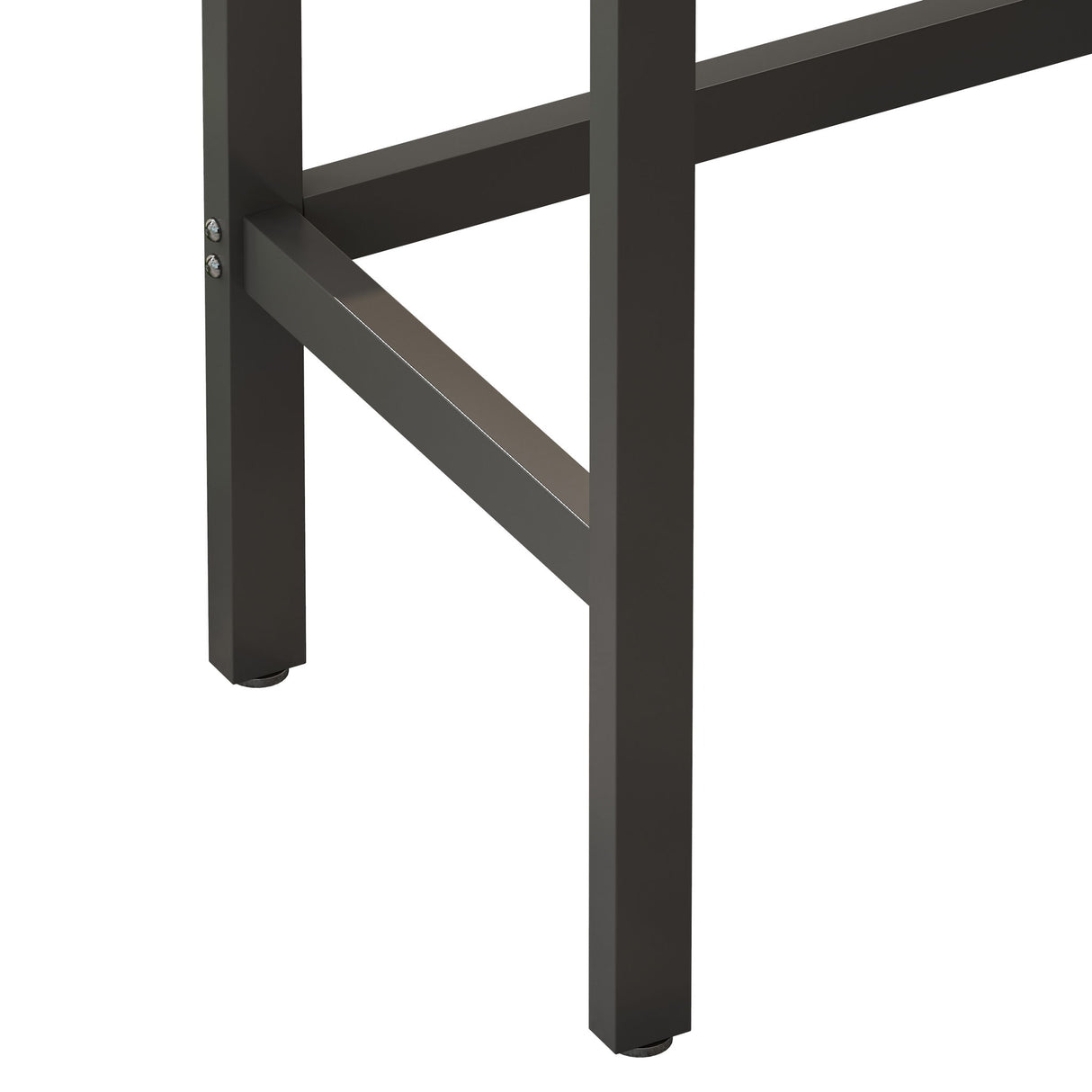 Modern Design Long Dining Table Set With 3 Stools