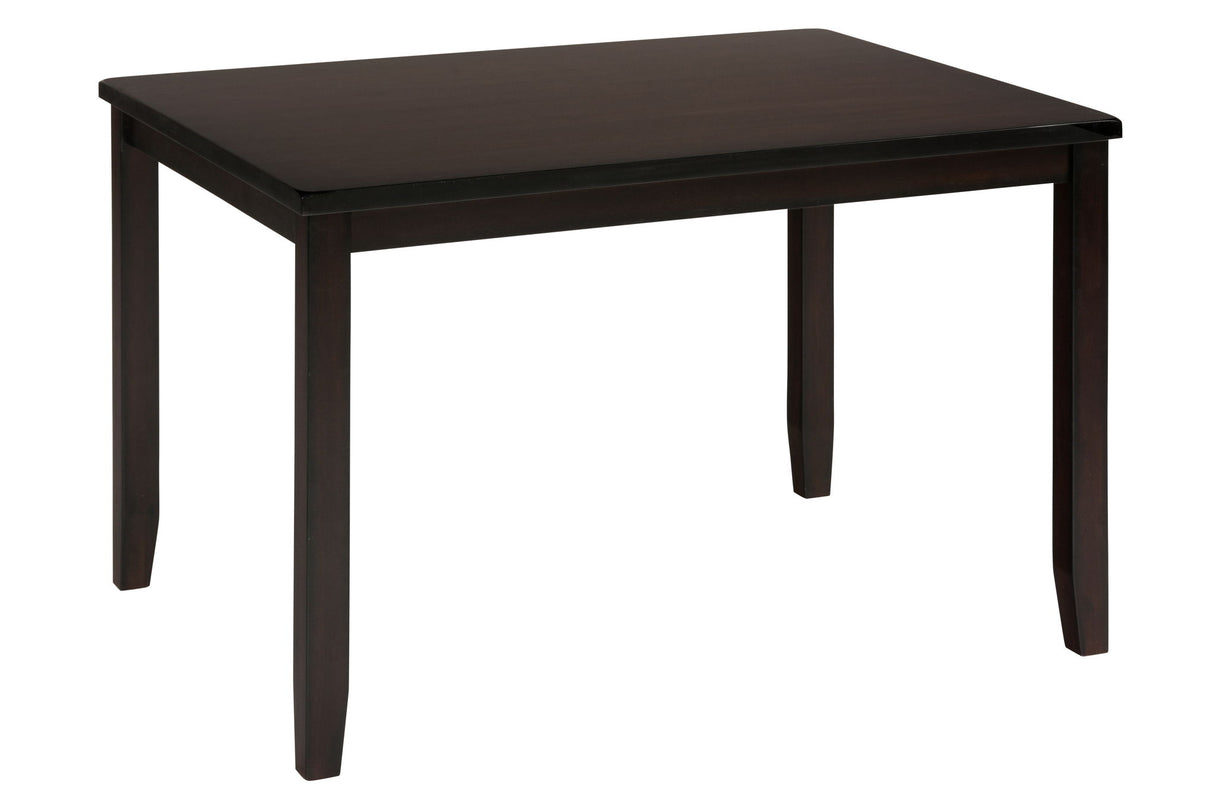 Dark Rustic Prairie - 5 Piece Dining Set - Dark Brown