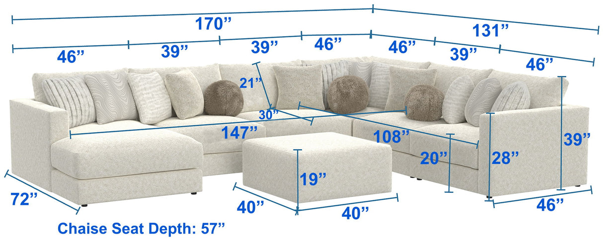 Ritzy - Modular Sofa And Included Cocktail Ottoman
