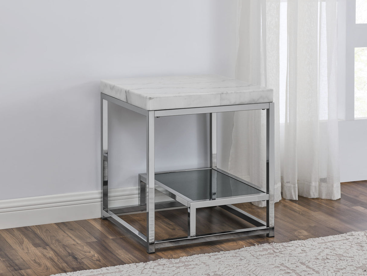 Aston - White Marble Top Table