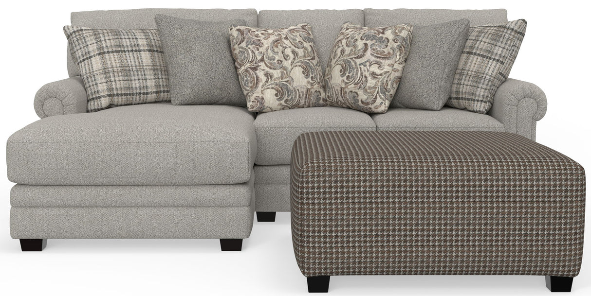 Livingston - Sectional With Comfort Coil Seating, 40" Cocktail Ottoman And Accent Pillows Included