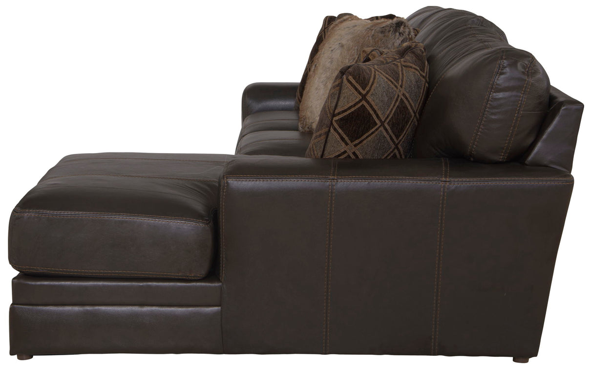 Denali - Italian Leather Match Sectional