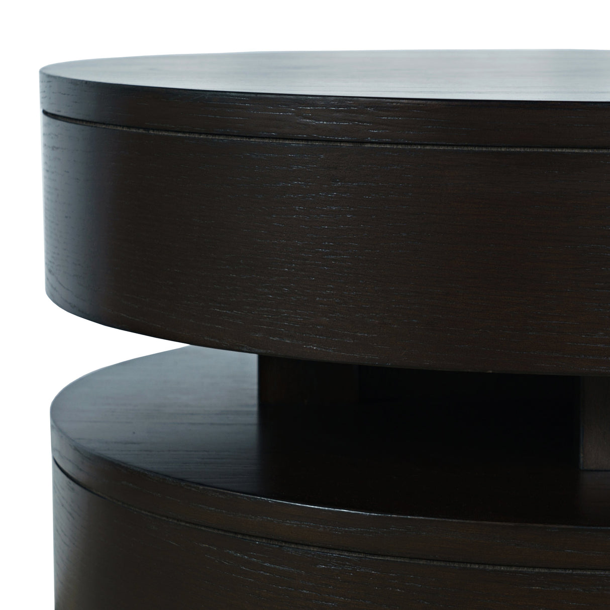 Brix Round End Table - Espresso