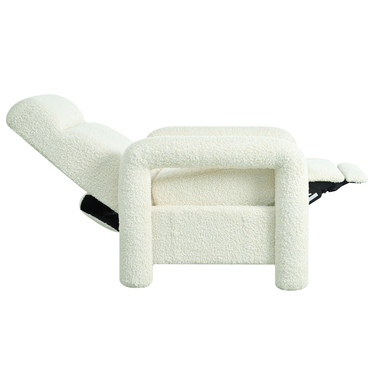 Push Back Recliner Armchair Upholstered Recliner Chair Single Sofa With Adjustable Backrest