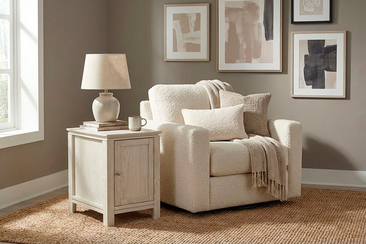 Chairside Table w/ Door