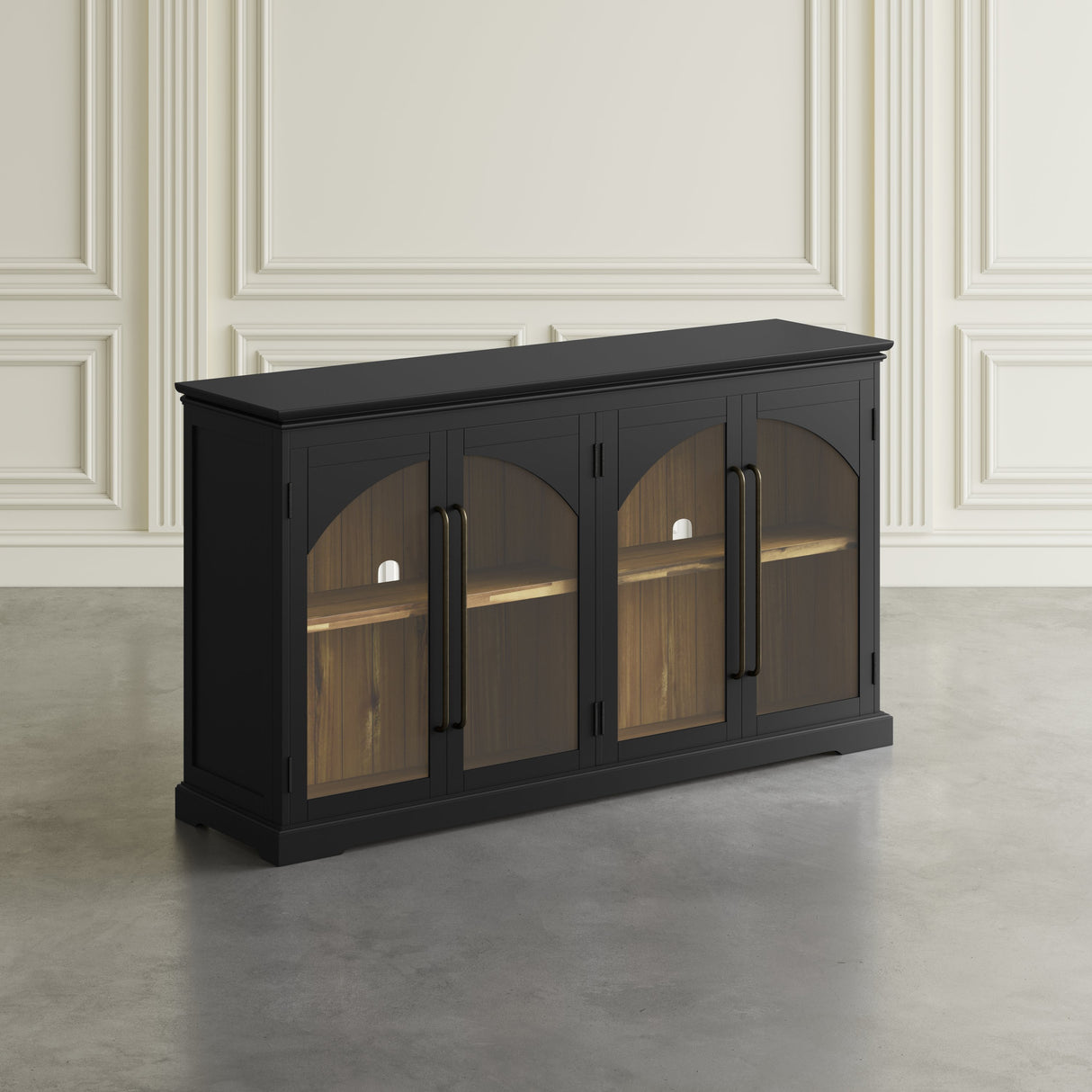 Archdale Gothic Arch 4 Door Accent Cabinet