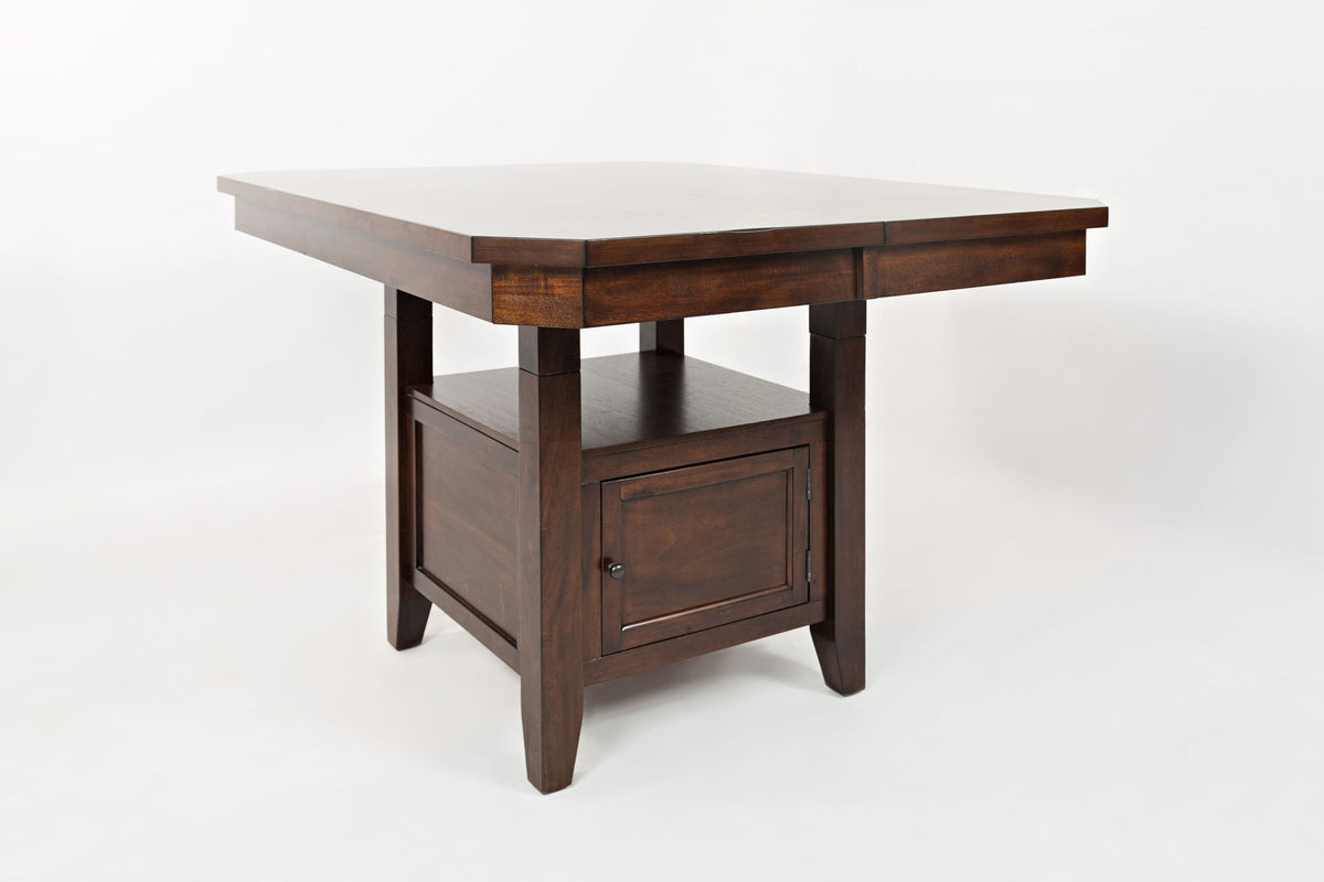 Manchester - High-Low Square Dining Table - Merlot