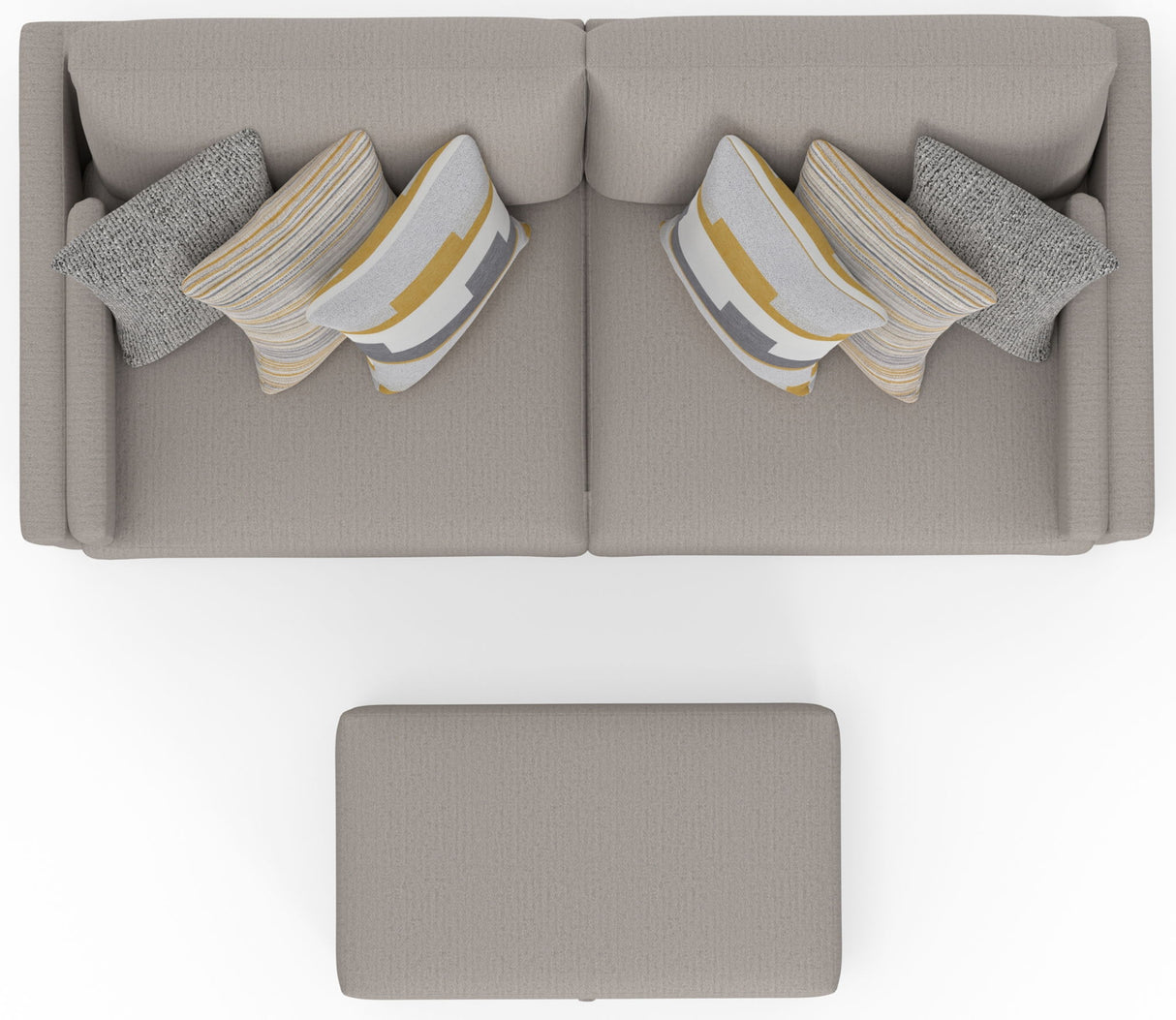Trevor - Extra Deep Oversized Sofa With Included Storage Cocktail Ottoman