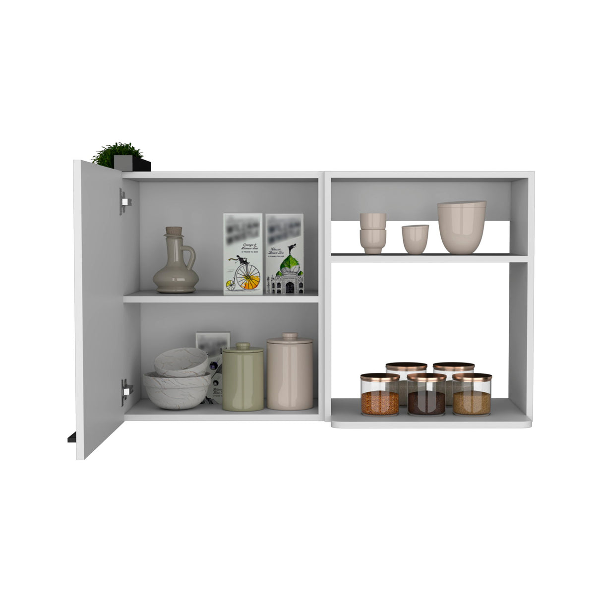 Burwood - Kitchen Wall Cabinet With 2 Doors And Shelves - White