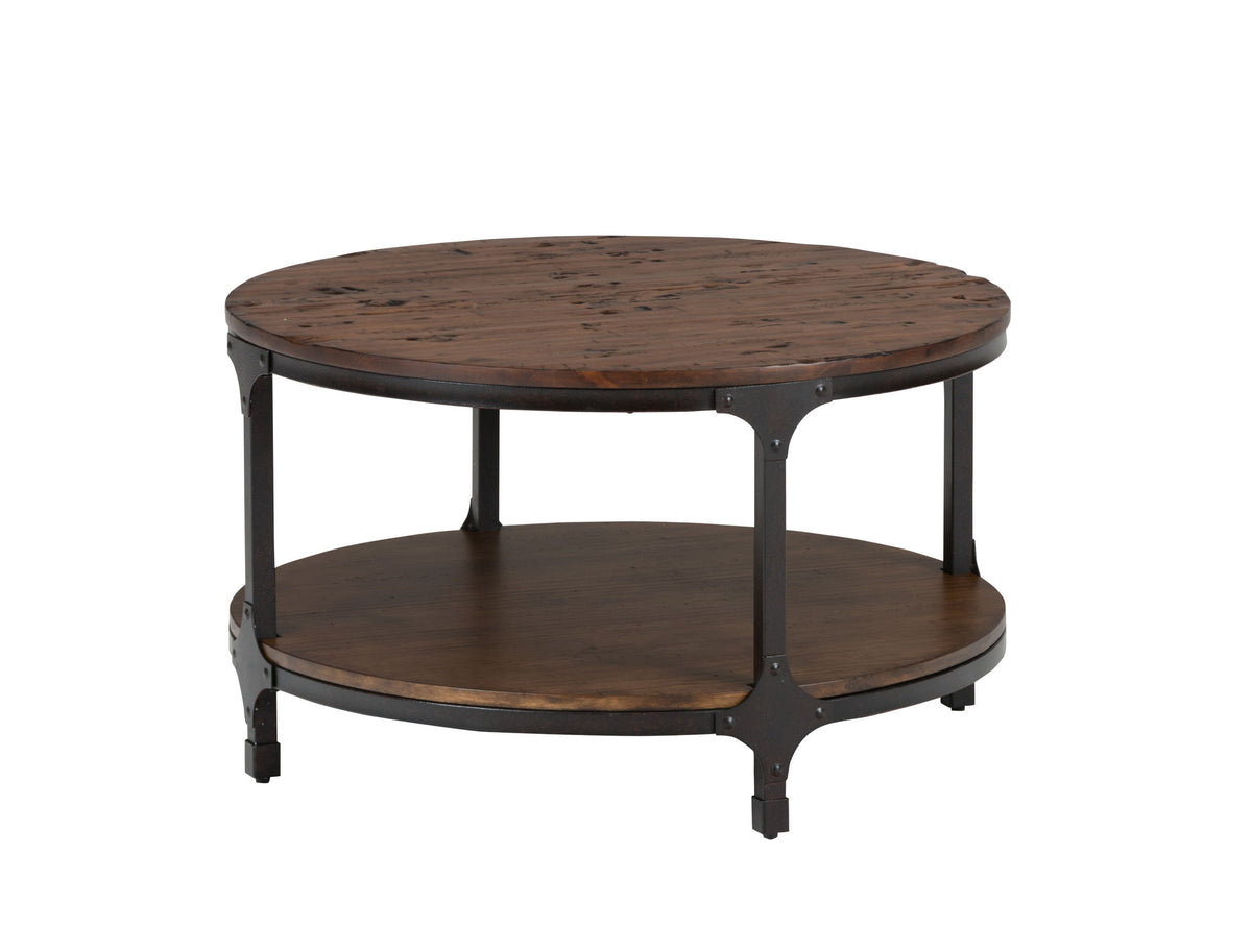 Urban Nature - Round Coffee Table - Distressed Light Brown