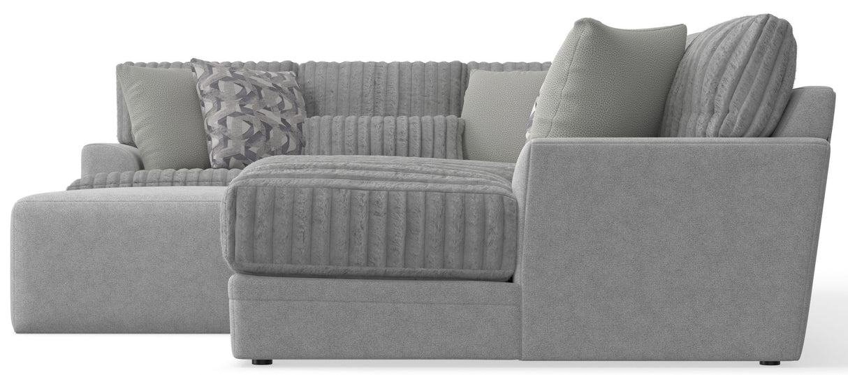 Titan - Sectional With Comfort Coil Seating, Cocktail Ottoman And Accent Pillows Included